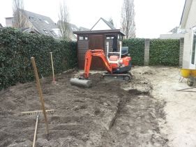 Bestraten van tuin